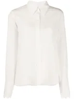 Chloé Silk Long-sleeve Shirt In White