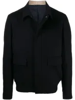 Loro Piana Long Sleeve Cashmere Shirt Jacket In Blue