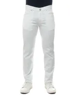 Pt05 5 Pocket Denim Jeans White Cotton Man