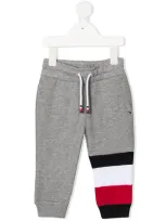 Tommy Hilfiger Junior Babies' Stripe Tracksuit Bottoms In Grey