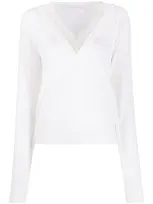 Chloé Pullover Mit Spitzenborten In White