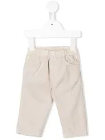 Il Gufo Babies' Elasticated Waist Jeans In Neutrals