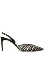 René Caovilla Peonia Perforated Pumps In Black