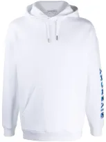 Givenchy Tufted Logo Cotton  Sweatshirt Hoodie In White