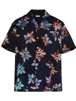 Post-imperial X Homecoming Ijebu Floral Shirt In Blue