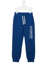 Givenchy Kids' Logo-print Track Pants In Blue