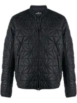 Stone Island Shadow Project Quilted Bomber Jacket In Black