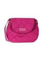 Marc Jacobs Quilted Pouch Messenger Bag In Light Smoke