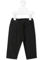 Zhoe & Tobiah Babies' Cotton Straight Leg Trousers In Grau