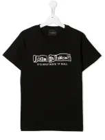 John Richmond Junior Teen Rock 'n' Rock Short Sleeved T-shirt In Black