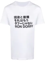 Ron Dorff Logo Caption T-shirt In White