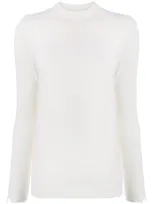 Stefano Mortari Knitted Mock-neck Top In White