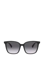 Valentino Rockstud 57mm Gradient Square Sunglasses In Multicolor