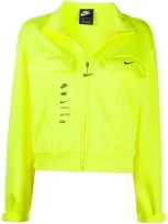 Nike Zip-up Oversized Jacket In Yellow