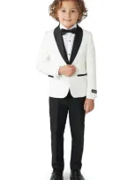 Opposuits Babies'  Kids' Two-piece Tuxedo Suit With Bow Tie In White