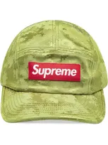 Supreme Satin Digi Camo Camp Cap In Green