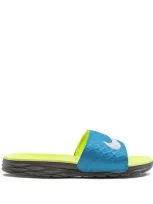 Nike Benassi Solarsoft Slides In Blue