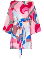 Emilio Pucci Quirimba Boat-neck Mini Dress In Pink