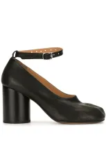 Maison Margiela Tabi 80mm Mary Jane Pumps In Black