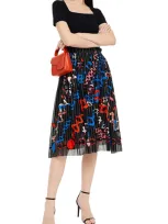 Emilio Pucci Ruffle-trimmed Embellished Net Skirt In Multi