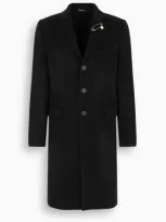 Givenchy G-pin Single-breasted Wool Coat In Black