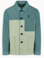 Loewe Eln Green Bicolor Workwear Jacket