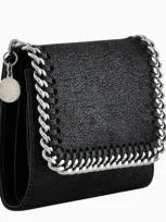 Stella Mccartney Black Small Falabella Wallet