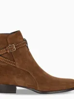 Saint Laurent Brown Wyatt Jodhpur Boots