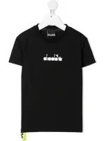 Diadora Junior Teen Logo-print T-shirt In Black