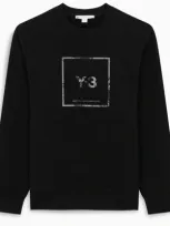 Y-3 Reflective Logo-print Cotton-jersey Sweatshirt In Black,grey