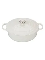 Le Creuset Signature 6 3/4-quart Round Wide French/dutch Oven In White