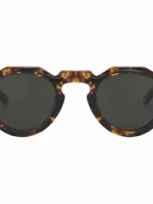 Lesca Pica Round Frame Sunglasses In Multi