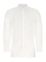 Givenchy Logo Detail Buttoned Shirt In White