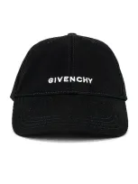 Givenchy Embroidered Logo Cap In Black