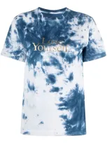 Rabanne Womens Batik Beachwear Peter Saville X Tie Dye-print Cotton-jersey T-shirt M In Blue