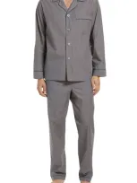 Majestic Cotton Pajamas In Charcoal