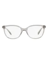 Tiffany & Co 54mm Square Optical Glasses In Crystal Grey