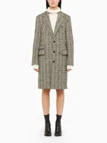 Bottega Veneta Beige And Fondant Single-breasted Coat