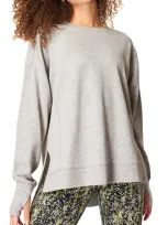 Sweaty Betty After Class Sweatshirt In Silver Grey