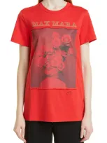 Max Mara Printed Short-sleeved T-shirt In Red