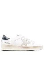 Golden Goose Star-patch Lace-up Sneakers In Weiss