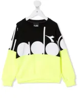 Diadora Junior Teen Geometric Print Sweatshirt In Black