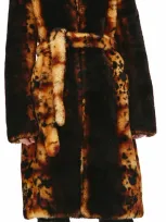 Vetements Sheepskin Coat In Multicolor