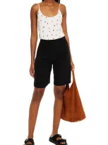 Rag & Bone Crepe Shorts In Black