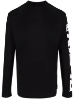 Philipp Plein Logo-print Long-sleeved T-shirt In Black