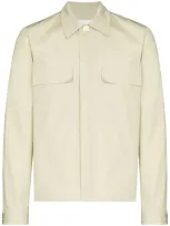 Jil Sander Patch-pockets Cotton-poplin Shirt In 中性色