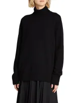 The Row Stepny Wool And Cashmere Turtleneck Sweater In Black