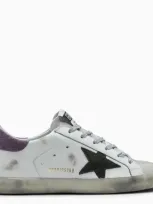 Golden Goose White/lilac/military Green Superstar Sneakers