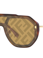 Fendi Unisex Sunglass Fe40006u In Brown