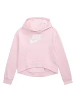 Nike Sportswear Kids' Club Fleece Hoodie In Pink Foam / White